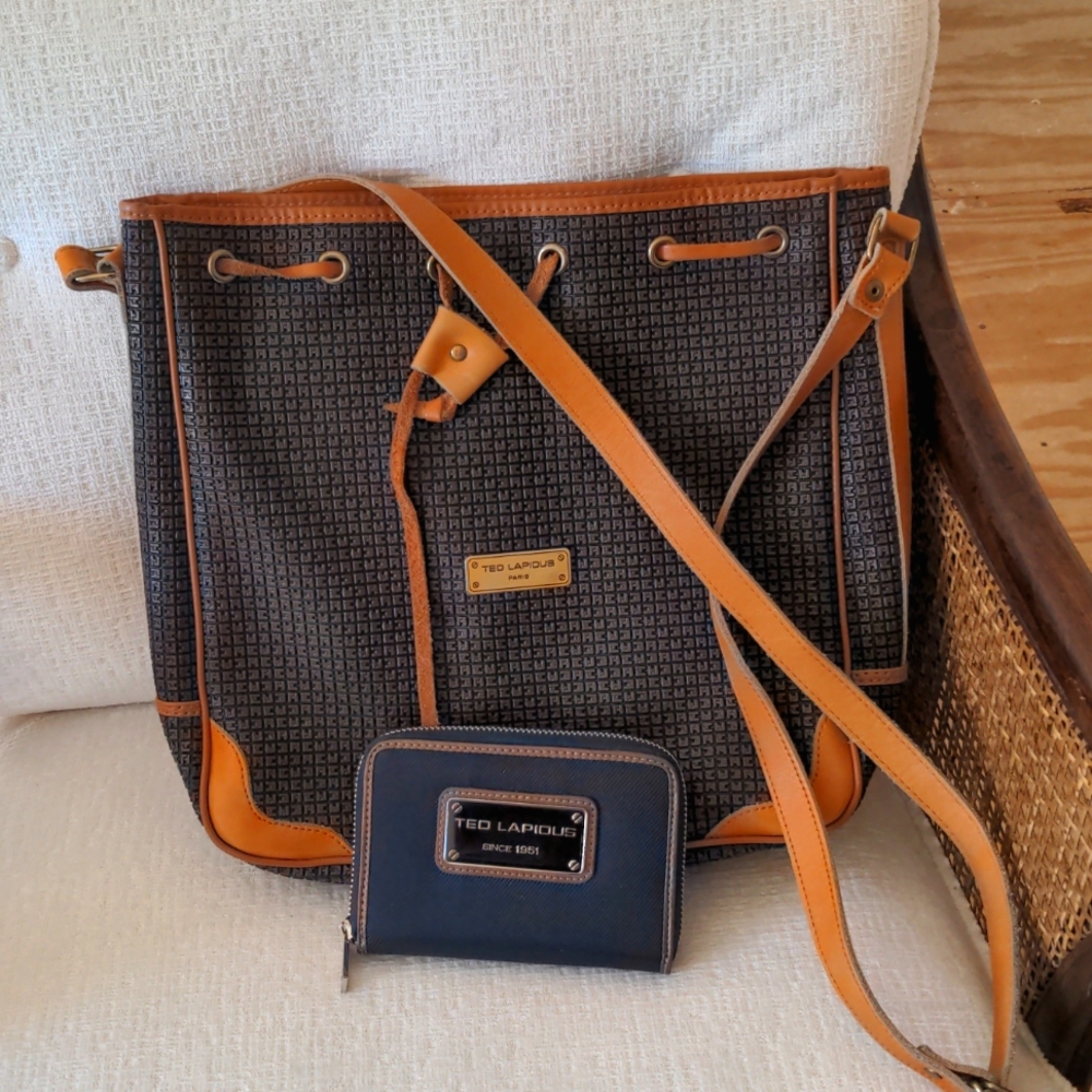 Vintage Ted Lapidus Shoulder Bag and wallet
